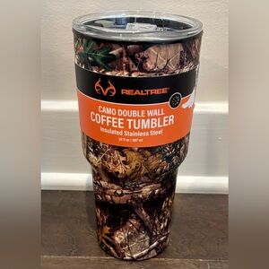 Realtree 30 Insulated Stainless Steel,slider top,Double Wall Coffee Tumbler,Camo